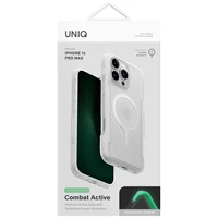 Uniq Combat Active Magclick viedtālruņa lādēšanas apvalks iPhone 16 Pro Max - balts