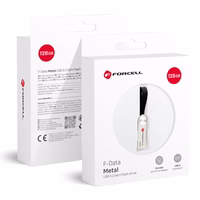 FORCELL F-DATA USB zibatmiņa Metal 128GB USB3.2 Gen 1 (USB A) sudraba