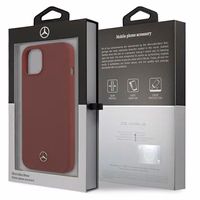 Mercedes Silikona Līnija Apvalks iPhone 13 mini - Sarkans