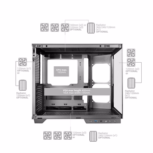 Mars Gaming MCMIRAGE datora korpuss Midi Tower melns