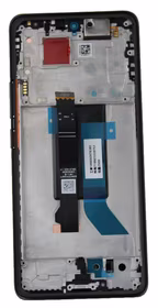 LCD screen Xiaomi Poco X7 5G ar touch screen ar frame Melns original (service pack)