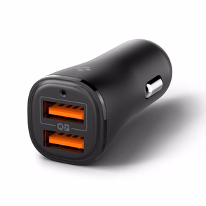 Spigen Essential EV302 2 portu 30W automašīnas lādētājs melns