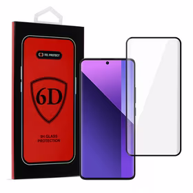 Tel Protect Pilnas līmes 6D rūdītais stikls XIAOMI REDMI NOTE 13 PRO PLUS 5G MELNS