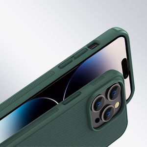 Nillkin Super Frosted Shield Pro viedtālruņa apvalks iPhone 14 Pro Max aizmugurējais apvalks zils