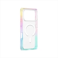 AmazingThing Omni viedtālruņa apvalks iPhone 17 Pro Max, saderīgs ar MagSafe - caurspīdīgs-varavīksne