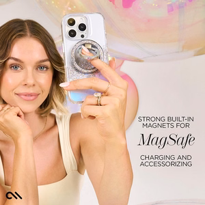 Case-Mate Karat MagSafe vāciņš ierīcei iPhone 16 Pro Max, hologrāfisks Soap Bubble