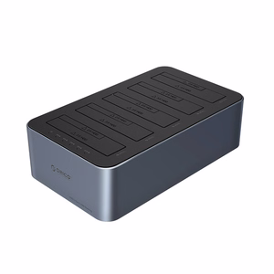 Orico 6656C3-C 5 ligzdu dokstacija ar bezsaistes klonēšanas funkciju 2,5"/3,5" SATA HDD/SSD - pelēks