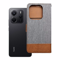 JEANS grāmata Xiaomi Redmi Note 14 4G (GLOBAL - 163,25mm x 76,55mm x 8,16mm) pelēka