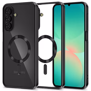 Tech-Protect MagFlex Magnētiskais viedtālruņa apvalks Samsung Galaxy A26 5G - caurspīdīgs melns