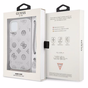 Guess GUHCP13SKPESI iPhone 13 mini 5.4" серебряный/серебряный жёсткий чехол Peony Chain Collection