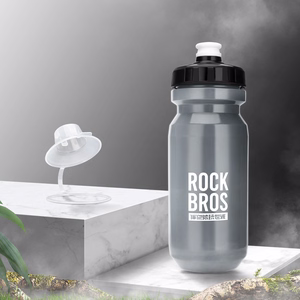 Rockbros 600 ml velosipēda pudele - pelēka