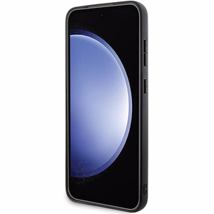 Mercedes ādas tekstūras un gluds Magnētiskais viedtālruņa apvalks Samsung Galaxy S24 - melns