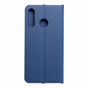 Чехол-книжка для Huawei P30 LITE Luna Book Carbon синий