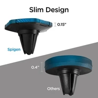 Spigen QS11 Magnētiskais auto gaisa ventilācijas telefona turētājs - melns