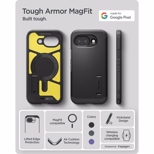 SPIGEN IZTURĪGS BRUŅU MAGSAFE GOOGLE PIXEL 10A MELNS
