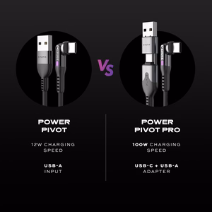 STATIK PowerPivot Pro neilona pīts kabelis, USB-C uz USB-C, 3 m, melns