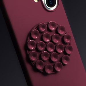 Silikona Stick maciņš for iPhone 17 6,3" tumši sarkans
