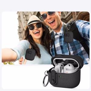 Tech-Protect plāns vāciņš ar āķi Samsung Galaxy Buds 3 / 3 FE / 3 Pro - melns