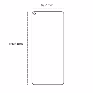 Rūdītais stikls 2,5D Samsung Galaxy A21 / A21s / A80 / Realme GT Neo 3T