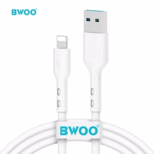 BWOO kabelis USB - Lightning 1m 3A balts X172L