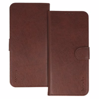 Wonder Common universāls grāmatiņveida maciņš (L) iPhone 6 Plus/7 Plus/8 Plus/Xs Max/11 Pro Max/Samsung S20 FE/S21 FE brūns