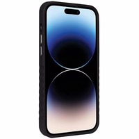 Audi sintētiskās ādas viedtālruņa apvalks MagSafe iPhone 14 Pro - melns