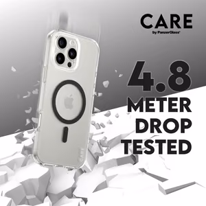 CARE by PanzerGlass Flagmanis viedtālruņa apvalks iPhone 16 Pro Max 6.9" melns/melns Magnētiskais 1348