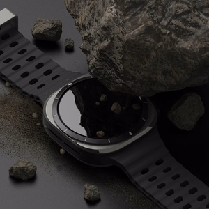 Ringke Slim & rūdītā stikla viedtālruņa apvalks + stikla komplekts Samsung Galaxy Watch Ultra 47mm - melns