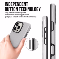 Perfectionists Trīsstūra Mag futrālis iPhone 17 sudraba krāsā