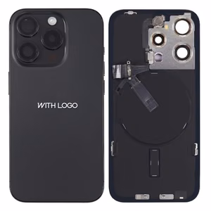Aizmugures vāks iPhone 15 Pro Max / Black Titanium / (visas daļas) / OEM