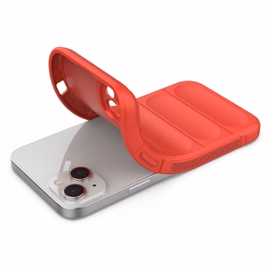 Magic Shield Case viedtālruņa apvalks iPhone 14 Plus elastīgs bruņots vāks sarkans