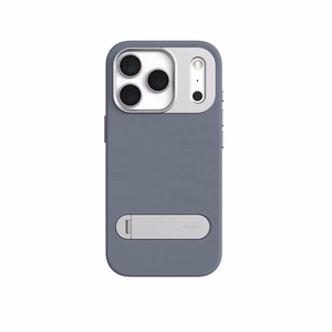 Moshi Kameleon MagSafe vāciņš ierīcei iPhone 17 Pro, ar statīva funkciju, “Dusk Blue” krāsā