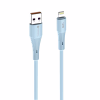 FORCELL F-ENERGY C343 kabelis USB A uz Lightning 2,4A 12W Silikona 1 m zils