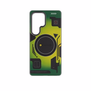 Viedtālruņa apvalks FORCELL F-PROTECT ar dubultu slāņu 4D tehnoloģiju, militārais kritiena tests, saderīgs ar MagSafe, SAMSUNG S25 ULTRA, cyber zaļš