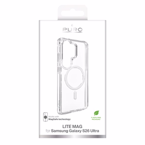 Puro LITE MAG aizsargmaciņš priekš Samsung Galaxy S26 Ultra saderīgs ar MagSafe - caurspīdīgs
