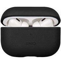 Uniq Terra Īstas Ādas viedtālruņa apvalks AirPods Pro 2 - melns