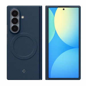 Spigen AirSkin Aramid MagFit MagSafe maciņš modelim Samsung Galaxy Z Fold 8 Ultra – tumši zils