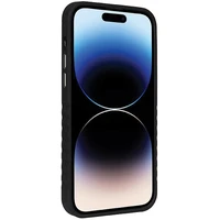 Audi Dabīgās ādas apvalks ar MagSafe iPhone 14 Pro Max - melns un sarkans