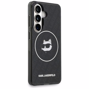 Karl Lagerfeld maciņš IML Repeated Choupette MagSafe priekš Samsung Galaxy S26 melns