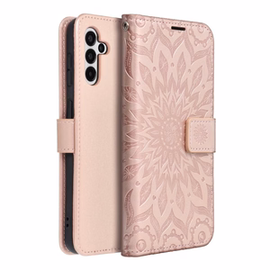 MEZZO Viedtālruņa apvalks SAMSUNG A13 5G / A04S mandala rozā zelta krāsas