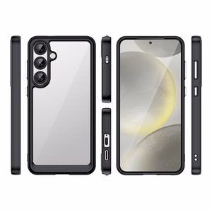 Kosmosa apvalks ar želejas rāmi Samsung Galaxy S25+ - melns