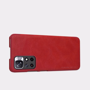 Nillkin Qin vāciņš atverams vāciņš Xiaomi Redmi Note 11T 5G / 11S 5G / 11 5G (Ķīna) / Poco M4 Pro 5G - melns