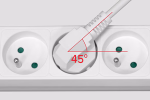 Rebel pagarinātājs, 3 kontaktligzdas + 2 USB ligzdas, ar slēdzi, 5 m