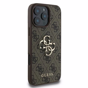 Guess 4G Lielā Logotipa viedtālruņa apvalks iPhone 16 Pro Max - brūna
