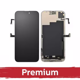 LCD displejs saderīgs ar iPhone 15 Pro melns (Hard OLED / Premium) /*Removable IC*/