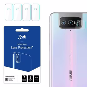 3MK Hibrīda stikls kameras ASUS ZENFONE 7 PRO Hibrīda stikls priekš 4 gab. kamerai