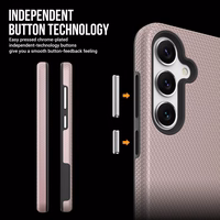 Perfectionists Trīsstūra korpuss Samsung A165 A16 4G/A166 A16 5G rozā zelts