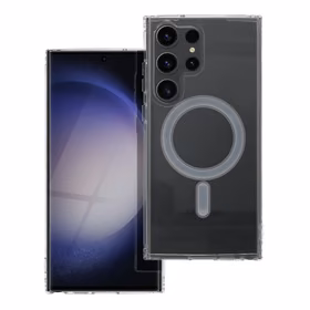 CLEAR MAG COVER viedtālruņa apvalks, saderīgs ar MagSafe, paredzēts SAMSUNG S23 Ultra, caurspīdīgs
