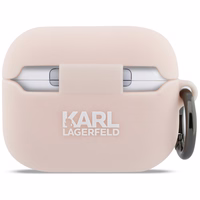 Karl Lagerfeld Silicone Chaupette Head 3D macins AirPods Pro 3 - roza