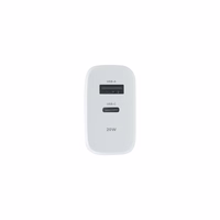Maxlife MXTC-10-20AC PD QC lādētājs 1x USB-C 1x USB 20W balts